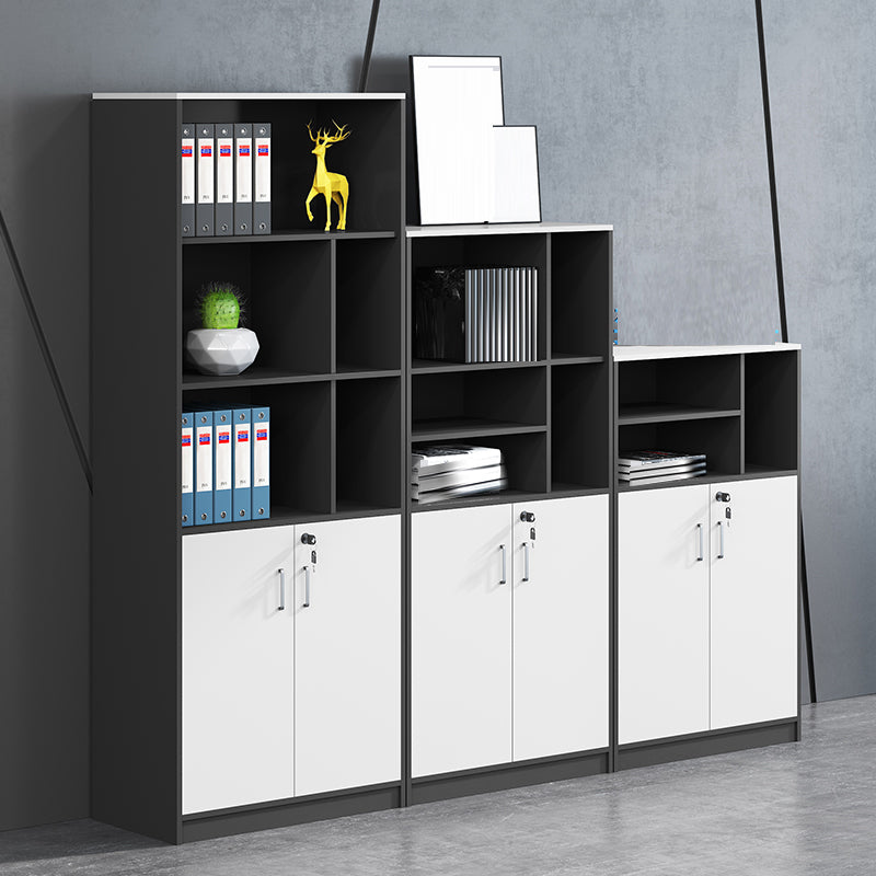 Modern Style Vertical File Cabinet Locking Storage Wood Filing Cabinet for Home Office