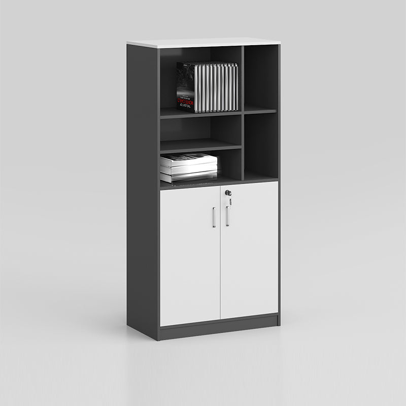 Modern Style Vertical File Cabinet Locking Storage Wood Filing Cabinet for Home Office