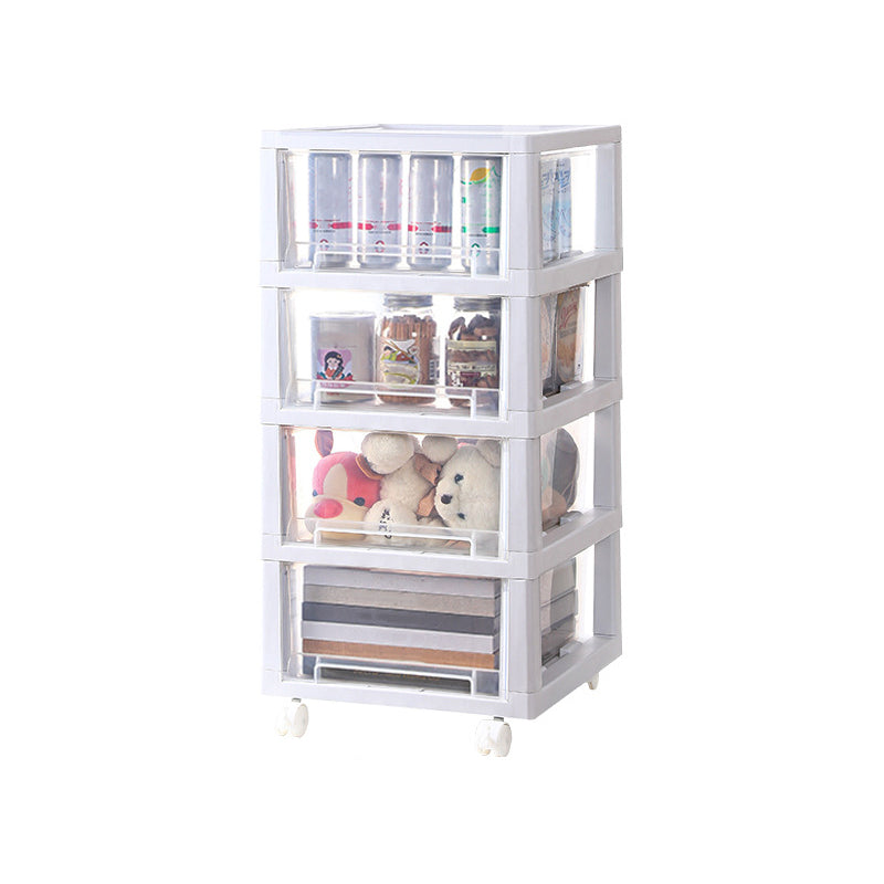 Modern Plastic File Cabinet Drawers Filing Cabinet with Castors