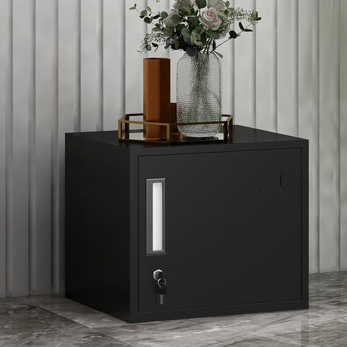 Lateral File Cabinet Creative Color Block Metal Locking File Cabinet