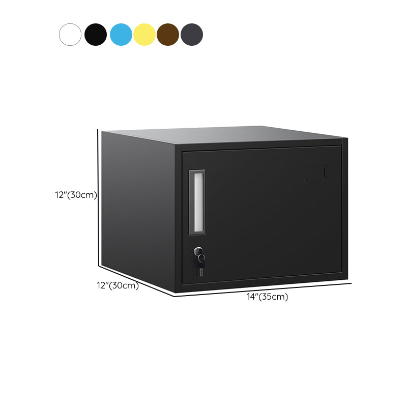 Lateral File Cabinet Creative Color Block Metal Locking File Cabinet