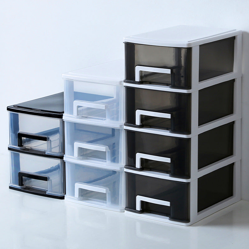 Modern Plastic Cabinet with Drawers File Cabinet for Home Office