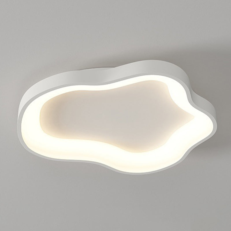 Contemporary 1 / 3 - Light Flush Mount Cloud Shape LED Flush in Matte White