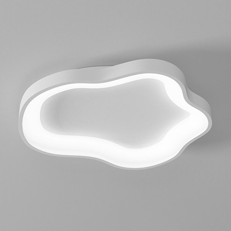 Contemporary 1 / 3 - Light Flush Mount Cloud Shape LED Flush in Matte White