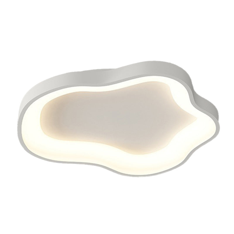 Contemporary 1 / 3 - Light Flush Mount Cloud Shape LED Flush in Matte White