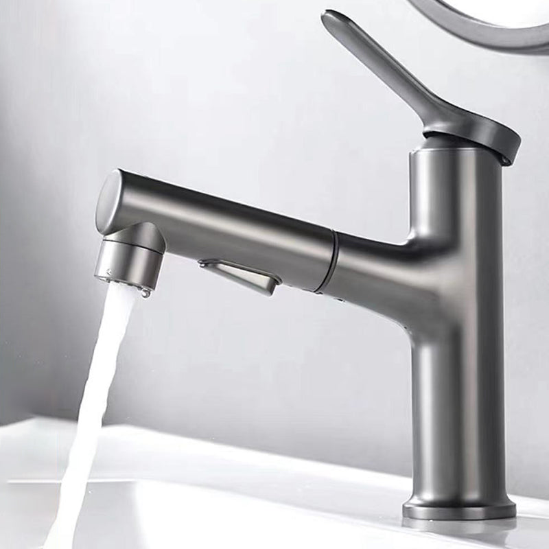 Contemporary Style Faucet Single Lever Handle Faucet with Swivel Spout