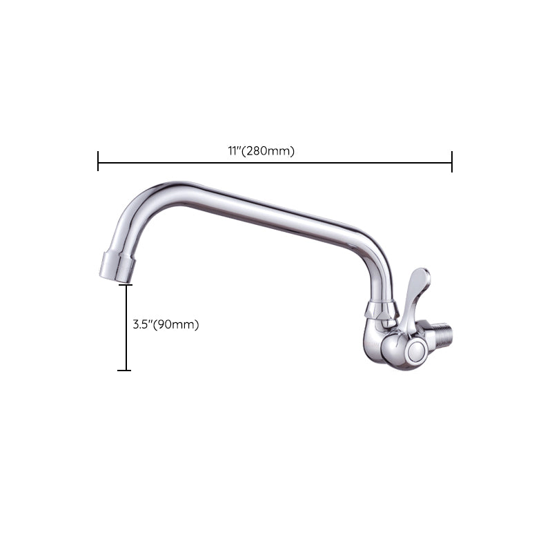 Modern Bar Faucet Brass Knob Handle Wall Mounted Pot Filler Faucet