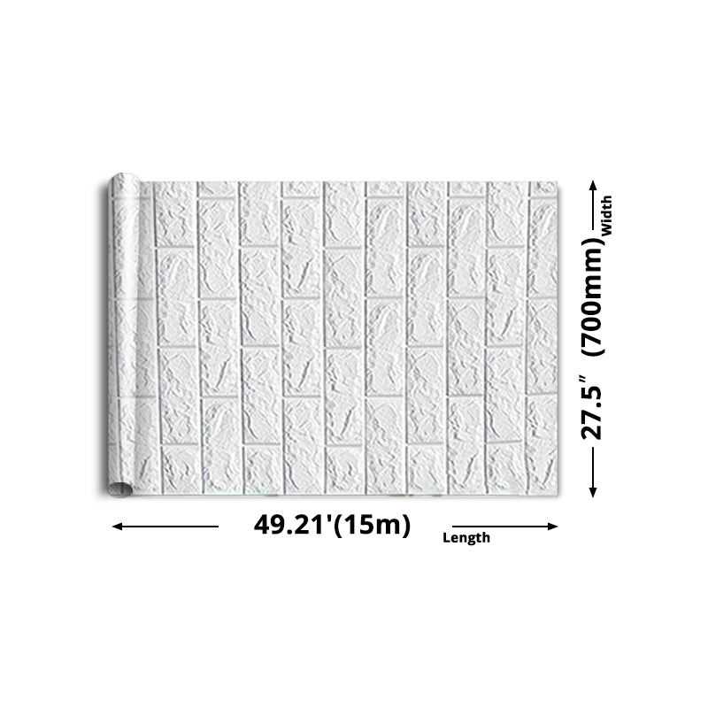 Modern Wall Ceiling Peel and Stick 3D Embossed Wall Paneling in White