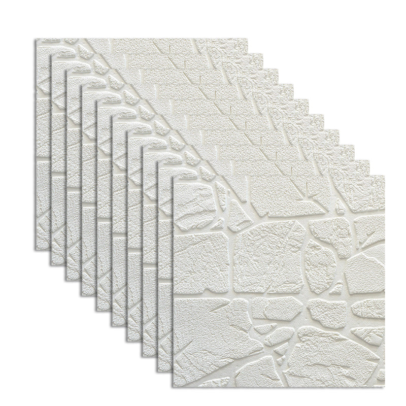 Waterproof Wall Ceiling 3D Faux Stone Foam Peel and Stick Living Room Panel (10-Pack)