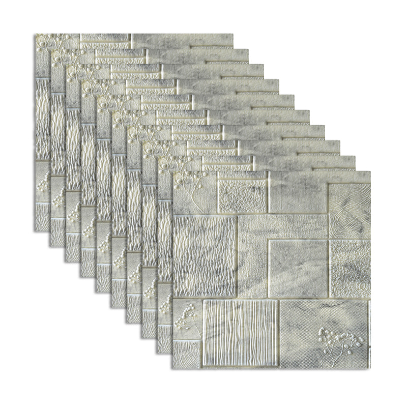 Waterproof Wall Ceiling 3D Faux Stone Foam Peel and Stick Living Room Panel (10-Pack)