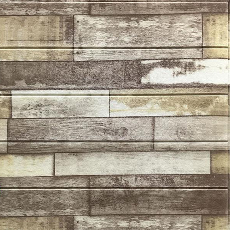 Faux Wood Wall Ceiling Living Room Shiplap Waterproof Peel and Press Wall Panel