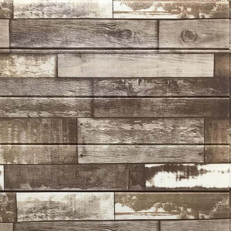 Faux Wood Wall Ceiling Living Room Shiplap Waterproof Peel and Press Wall Panel