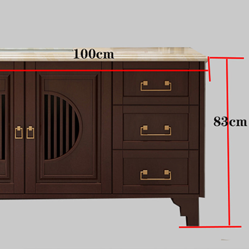 Traditional Sink Vanity Bathroom Vanity Cabinet with Mirror Cabinet