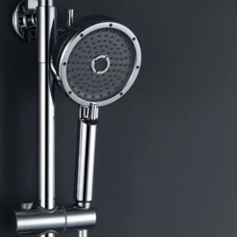 Matte Black Handheld Shower Head Modern 3-Jet Round Wall-Mount Handheld Shower Head