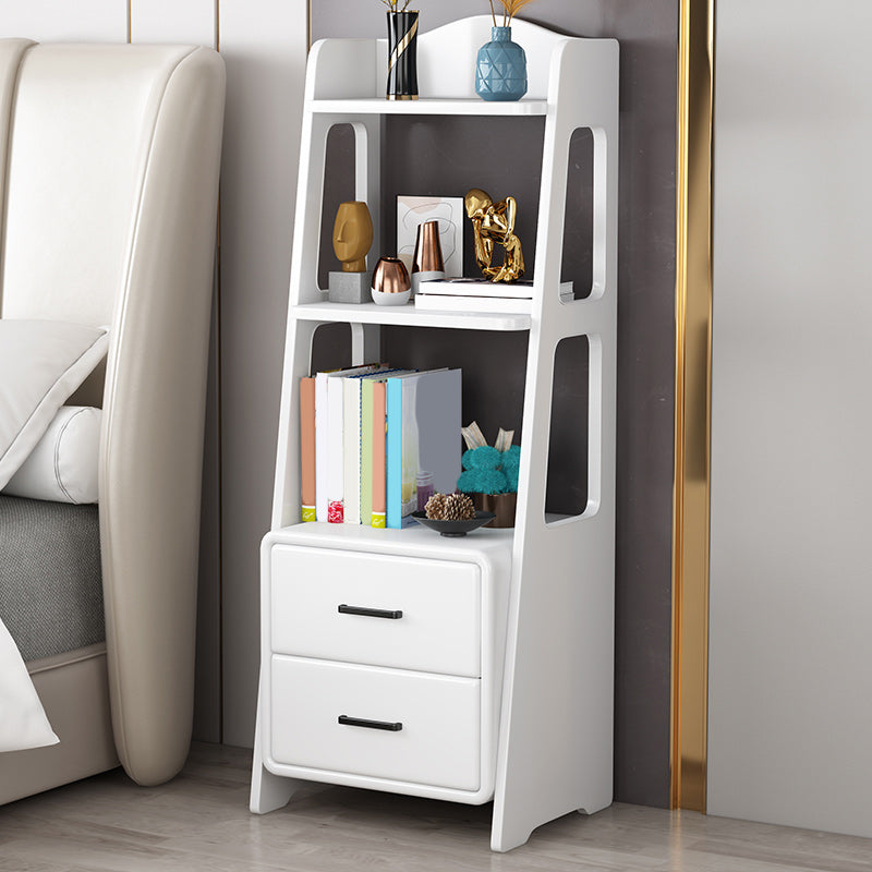 Contemporary Nightstand Open Storage Bedside Cabinet for Bedroom