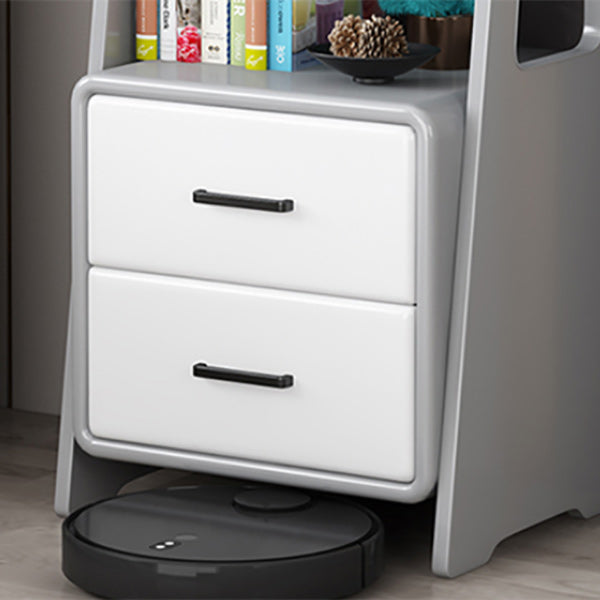 Contemporary Nightstand Open Storage Bedside Cabinet for Bedroom