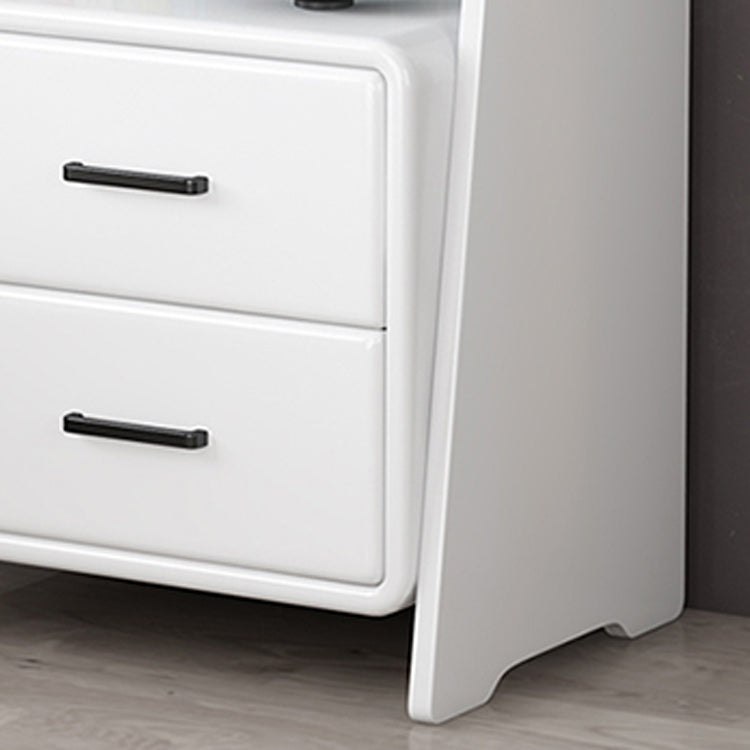 Contemporary Nightstand Open Storage Bedside Cabinet for Bedroom