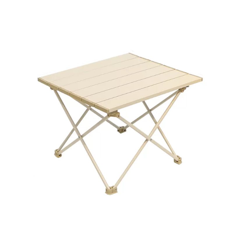 Industrial Style Patio Table Outdoor Open-air Rectangular Metal Camping Table