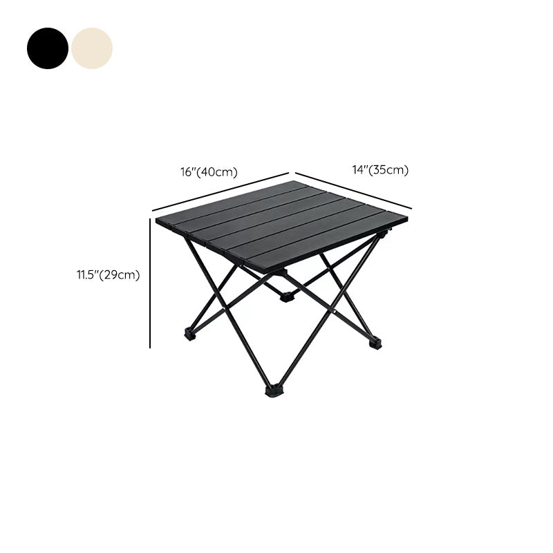 Industrial Style Patio Table Outdoor Open-air Rectangular Metal Camping Table