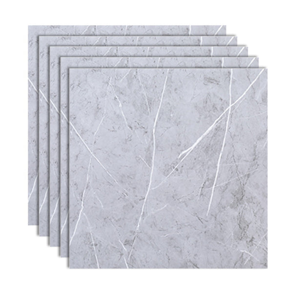 Peel and Stick Vinyl Flooring 23.6"x23.6" x2mm Marble Look PVC Flooring