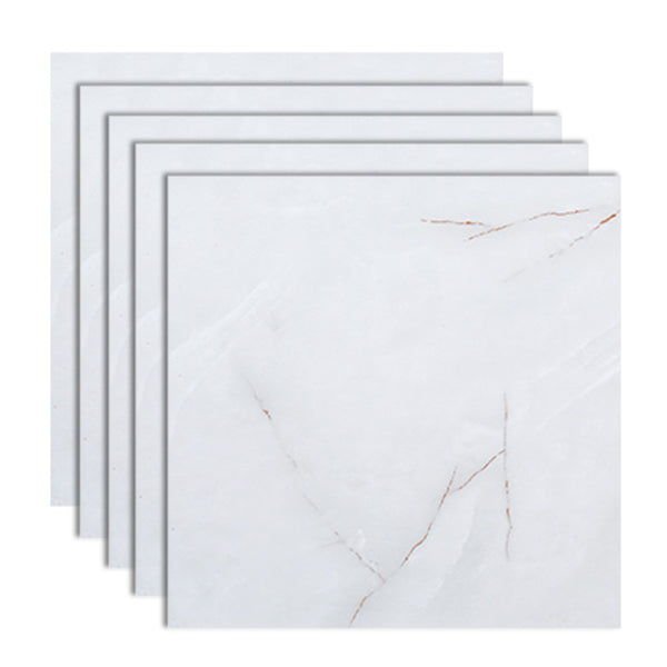 Peel and Stick Vinyl Flooring 23.6"x23.6" x2mm Marble Look PVC Flooring