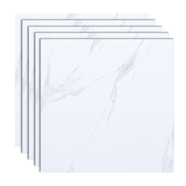 Peel and Stick Vinyl Flooring 23.6"x23.6" x2mm Marble Look PVC Flooring