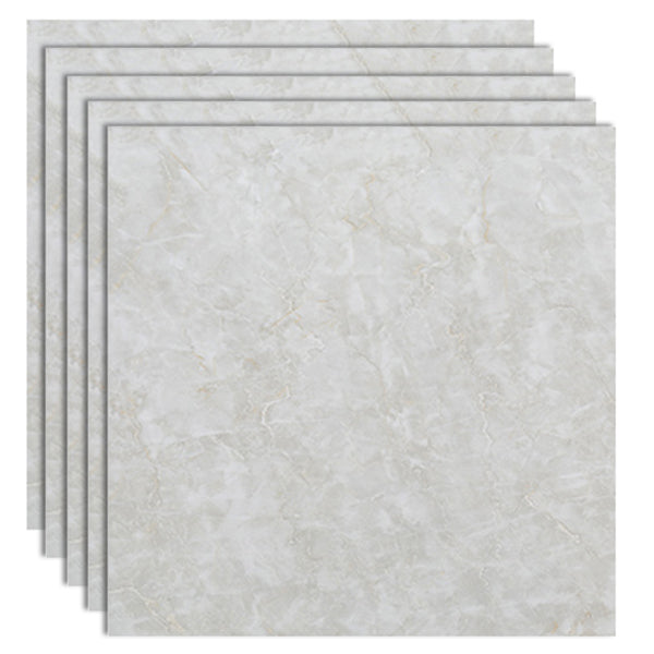 Peel and Stick Vinyl Flooring 23.6"x23.6" x2mm Marble Look PVC Flooring