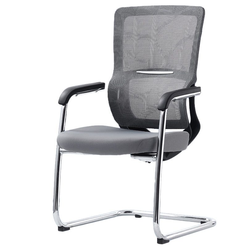 Modern Mesh Office Chair Ergonomic No Distressing Fixed Arms Desk Chair