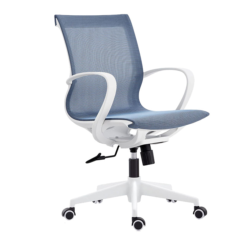 Modern Desk Chair Mesh Swivel Computer Chair High-Back Chair with Wheels