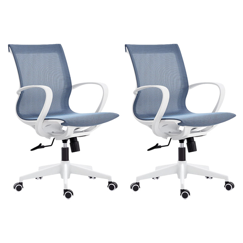 Modern Desk Chair Mesh Swivel Computer Chair High-Back Chair with Wheels