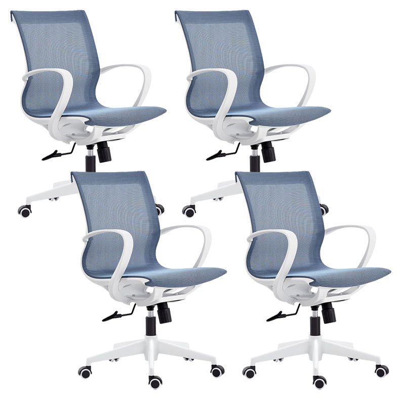 Modern Desk Chair Mesh Swivel Computer Chair High-Back Chair with Wheels