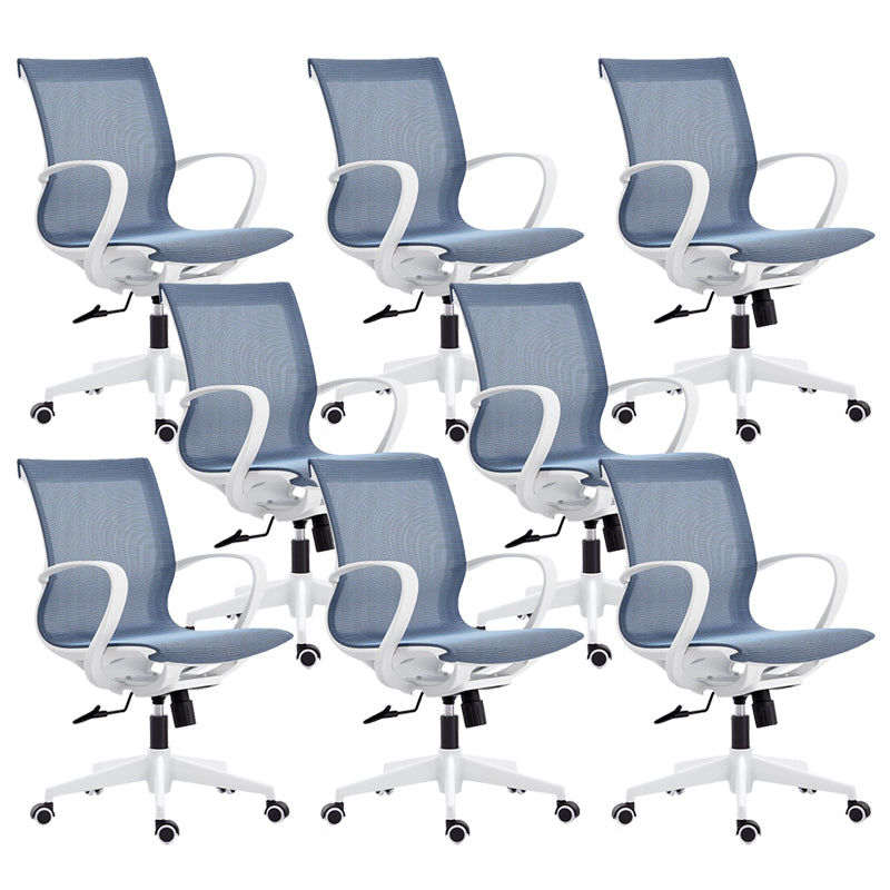 Modern Desk Chair Mesh Swivel Computer Chair High-Back Chair with Wheels