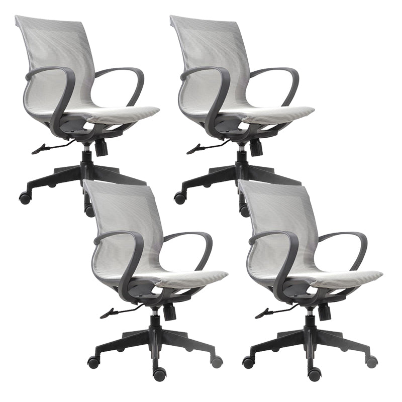 Modern Desk Chair Mesh Swivel Computer Chair High-Back Chair with Wheels