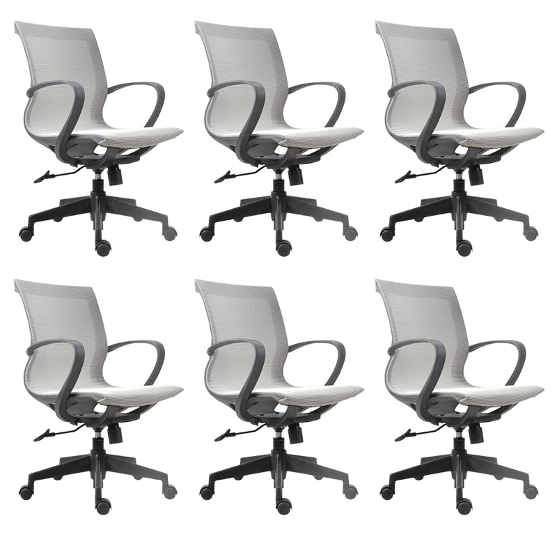 Modern Desk Chair Mesh Swivel Computer Chair High-Back Chair with Wheels