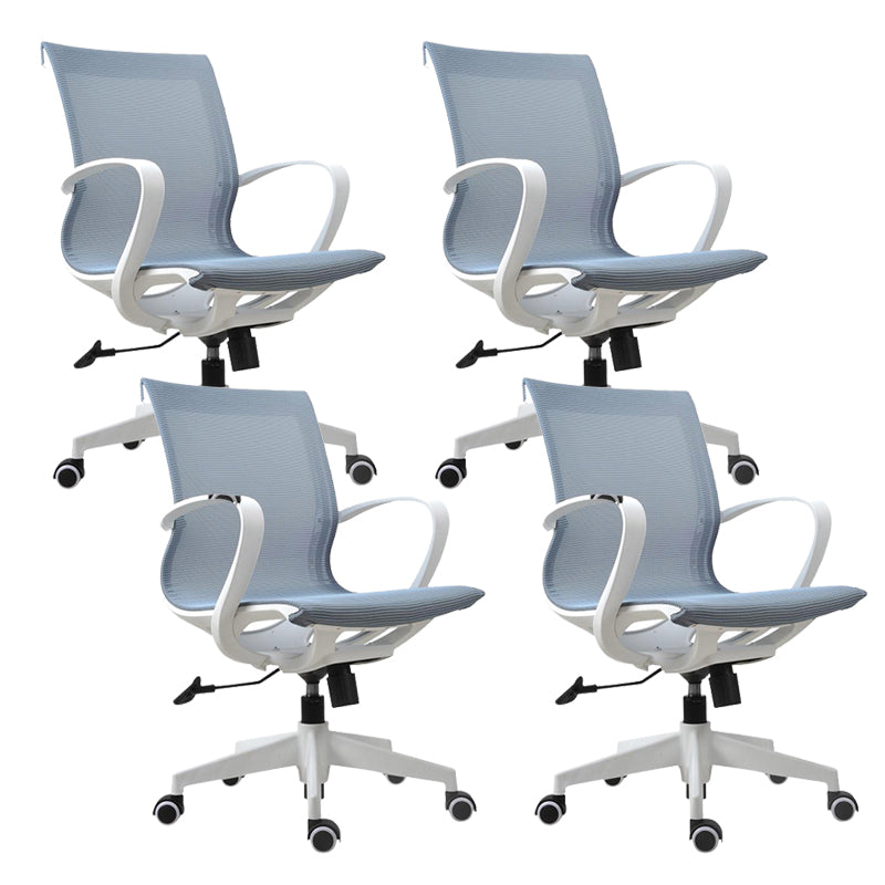 Modern Desk Chair Mesh Swivel Computer Chair High-Back Chair with Wheels