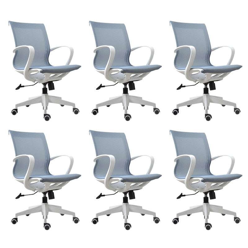 Modern Desk Chair Mesh Swivel Computer Chair High-Back Chair with Wheels