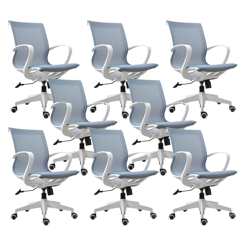 Modern Desk Chair Mesh Swivel Computer Chair High-Back Chair with Wheels