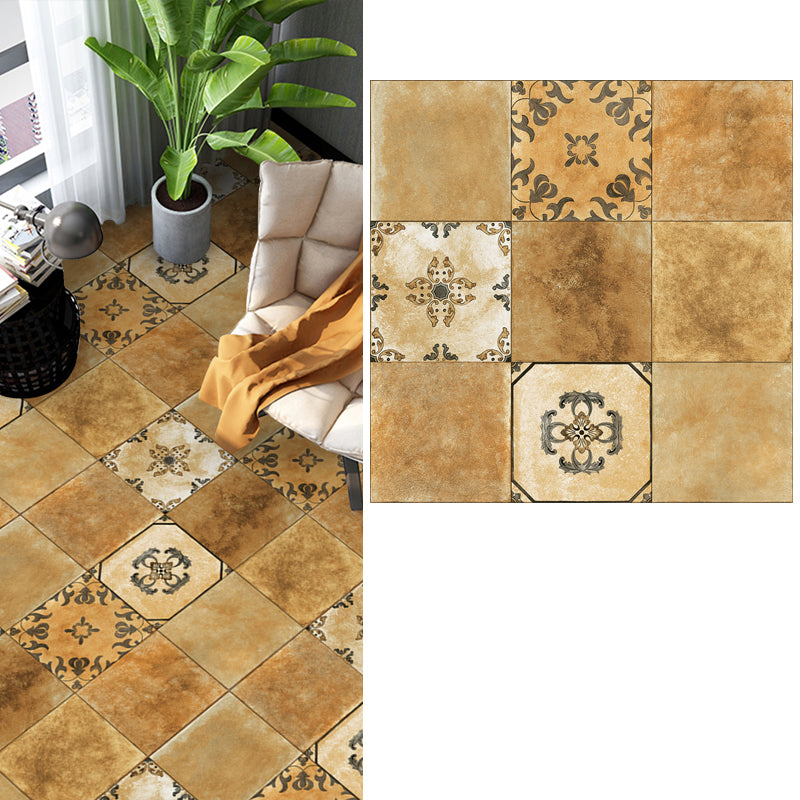 Square Peel & Stick Vinyl Flooring 24" x 24" x 4.6mm PVC Flooring