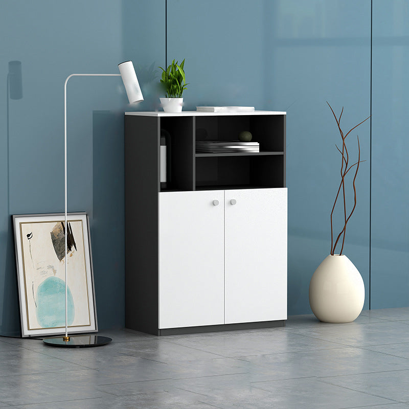 Contemporary Style File Cabinet Lateral Wood Vertical Filing Cabinet for Home Office