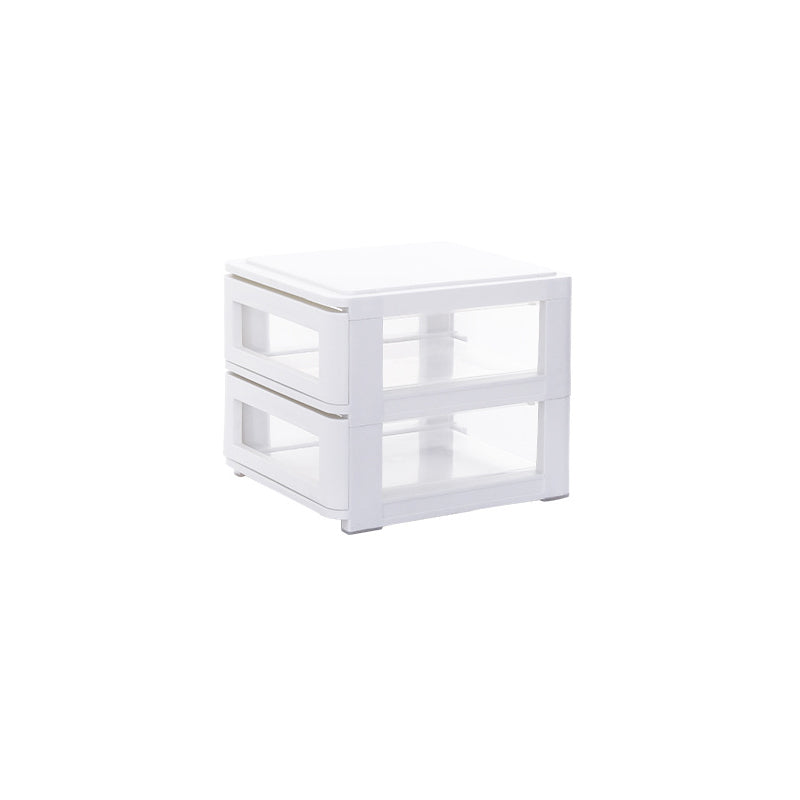 Contemporary Cabinet Plastic Vertical File Cabinet with Drawers