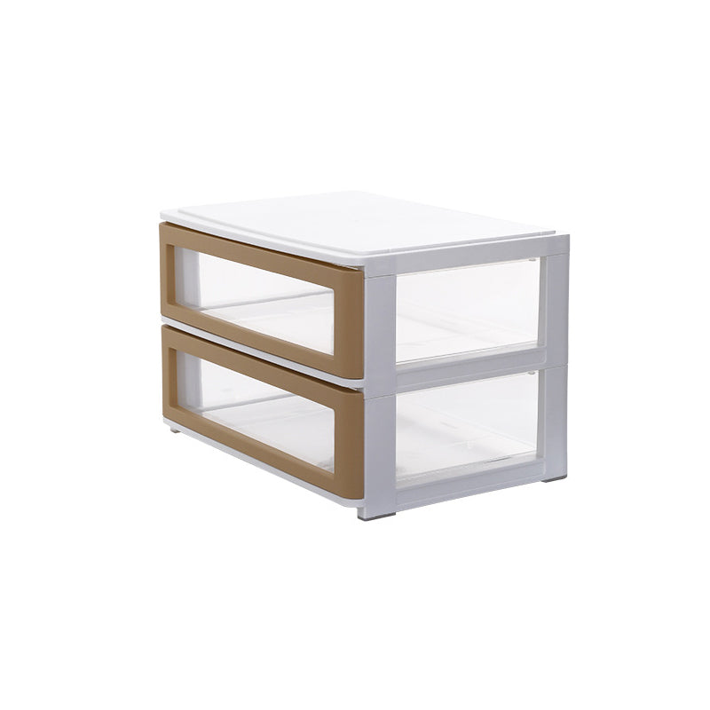 Contemporary Cabinet Plastic Vertical File Cabinet with Drawers