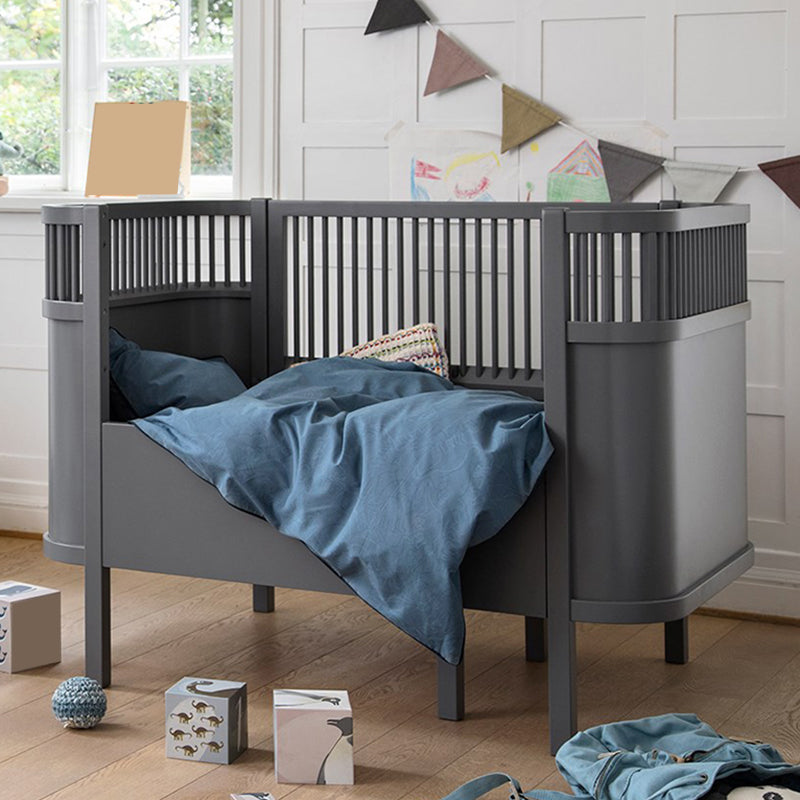 Scandinavian Convertible Crib Baby Crib Birch Wood Nursery Crib