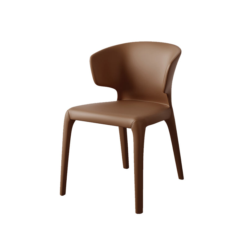 Modern Style Arm Chair Wingback Leather Dining Chair for Home