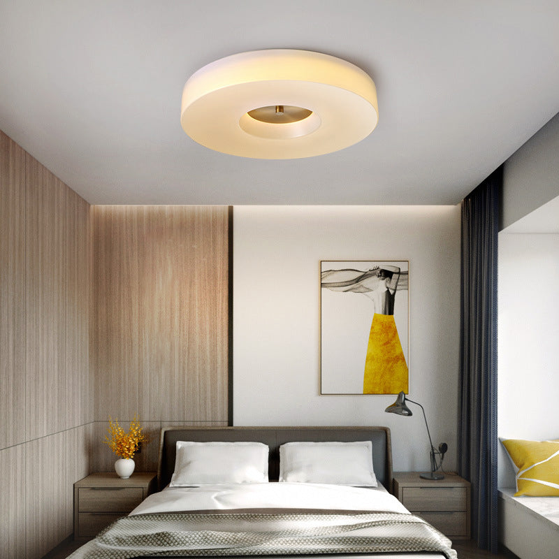 Contemporary Ceiling Lighting Gold Flush Mount Fixture with Acrylic for Bedroom