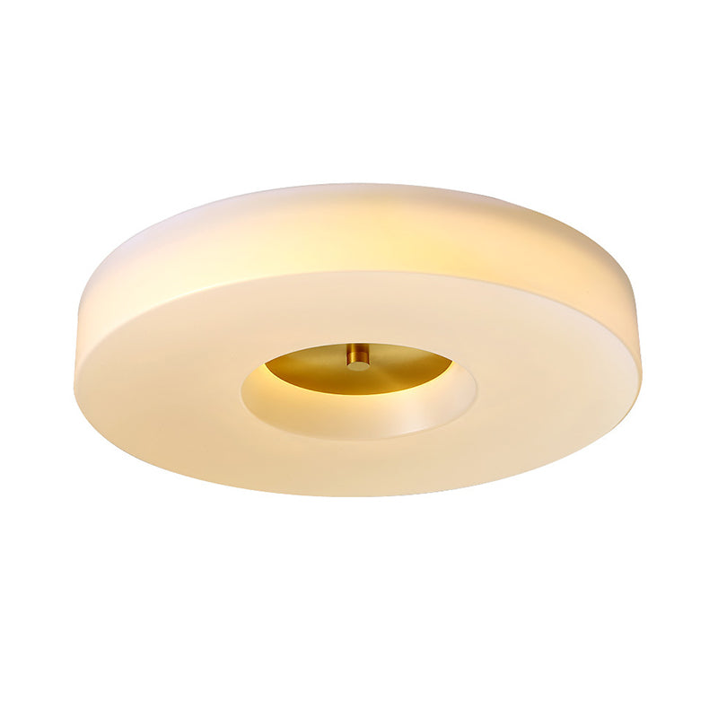 Contemporary Ceiling Lighting Gold Flush Mount Fixture with Acrylic for Bedroom