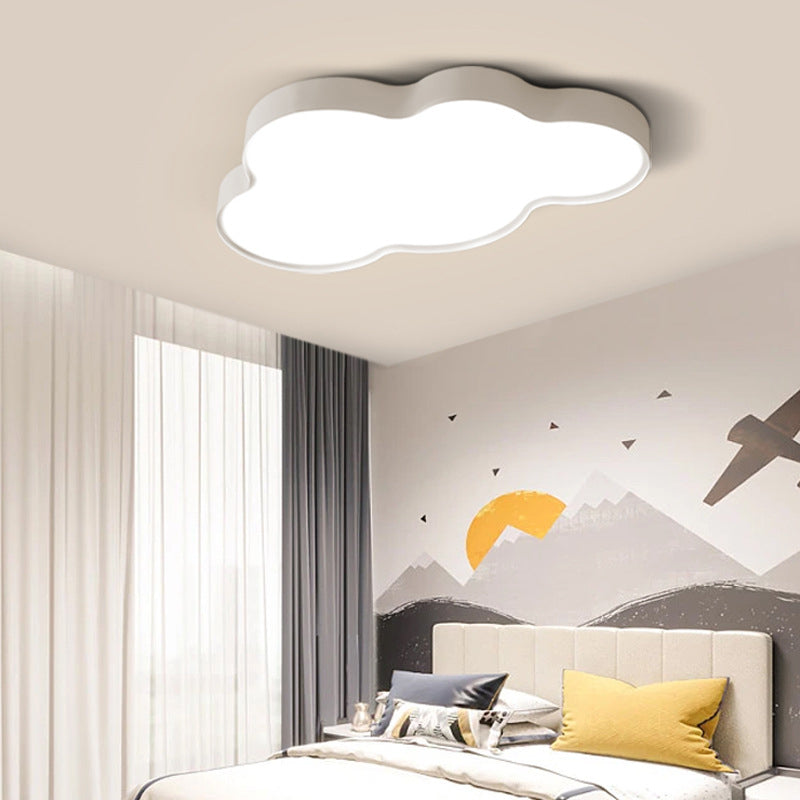 Modern Style Cloud Shape Flush Mount Acrylic 1-Light Ceiling Light for Bedroom