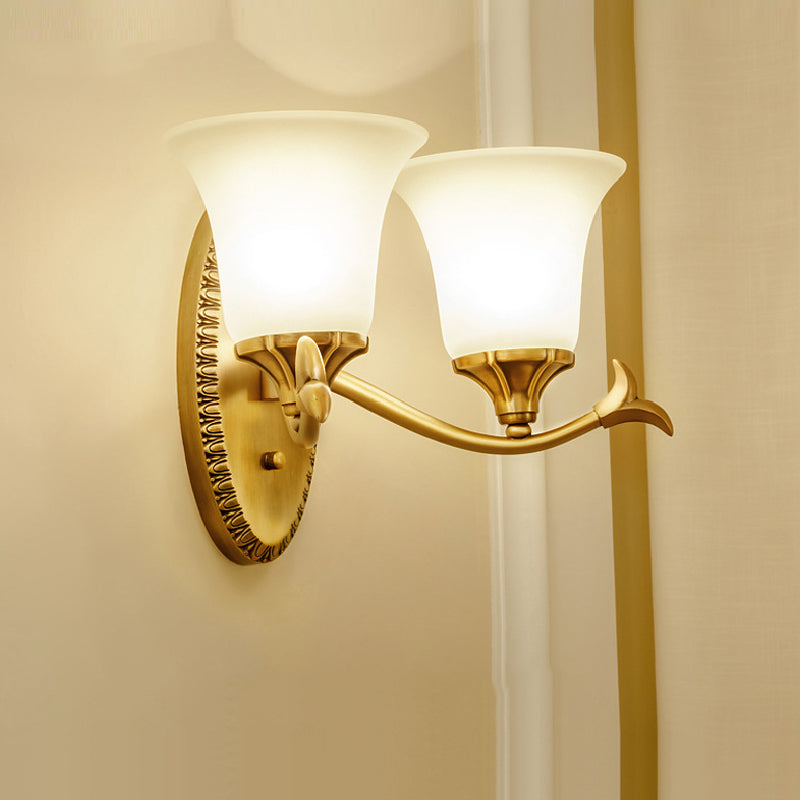 Unique Shape Wall Light Fixture Modern Wall Mounted Lighting in Gold Finish