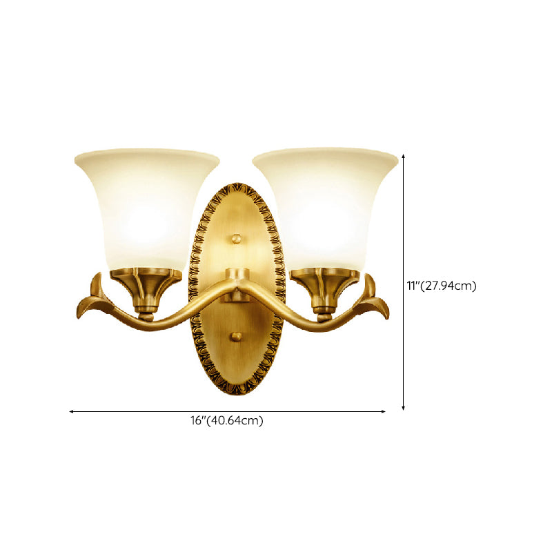 Unique Shape Wall Light Fixture Modern Wall Mounted Lighting in Gold Finish