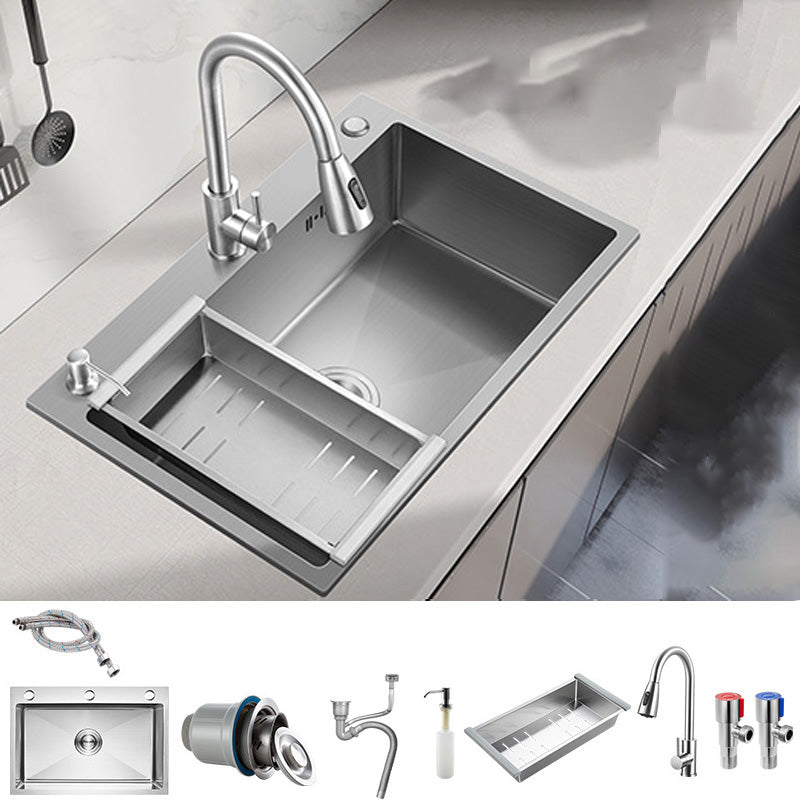 Stainless Steel Kitchen Sink Modern Kitchen Sink with Drain Assembly