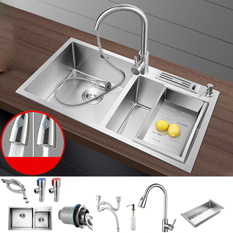 Stainless Steel Kitchen Sink Modern Kitchen Sink with Drain Assembly